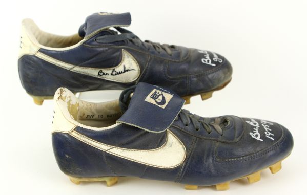 1975 Bill Buckner Los Angeles Dodgers Signed Game Worn Nike Cleats (MEARS LOA/JSA)