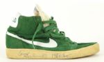 1984 Gerald Henderson Boston Celtics Signed Game Worn Shoe (MEARS LOA)
