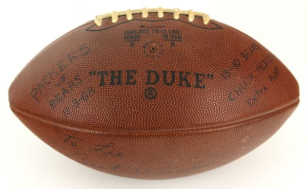 1968 Bart Starr Green Bay Packers Signed Game Used Wilson "The Duke" Football (MEARS LOA/JSA)