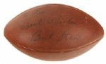1968 Bart Starr Green Bay Packers Signed Game Used Wilson The Duke Football (MEARS LOA/JSA)