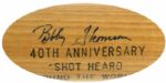 1991 Bobby Thomson Ralph Branca Signed Shot Heard Round The World 40th Anniversary Signed Bat (JSA)