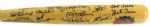 1990's Hall of Fame Multi Signed Cooperstown Bat w/ 28 Signatures Including Ernie Banks, Warren Spahn & More (JSA) 