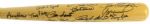 1990's Hall of Fame Multi Signed Cooperstown Bat w/ 28 Signatures Including Ernie Banks, Warren Spahn & More (JSA) 