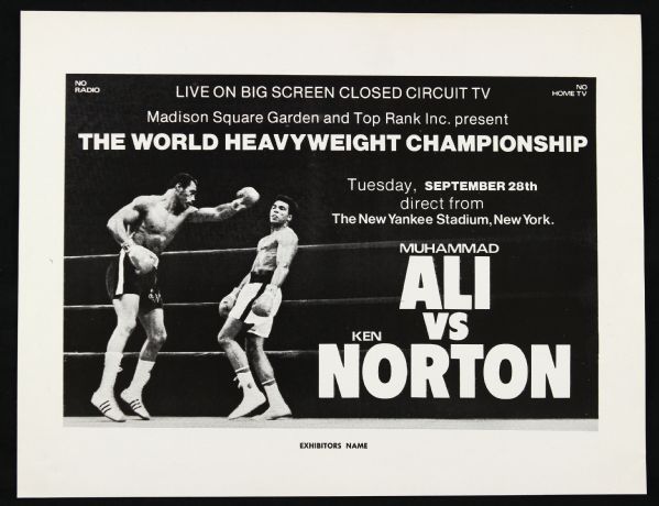 1972-76 Muhammad Ali Bob Foster Ken Norton Posters (Lot of 5)
