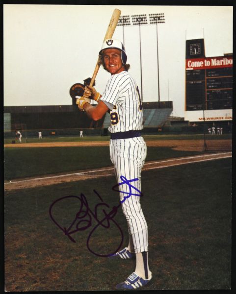 1974-93 Robin Yount Milwaukee Brewers Signed 8" x 10" Photo (JSA)