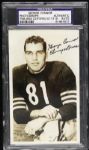 1948-55 George Connor Chicago Bears Signed 3 1/2" x 5 1/2" Photo (PSA/DNA Slabbed)