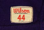 1957-59 Durene #27 Purple & Yellow Game Worn Wilson Long Sleeve Football Jersey 