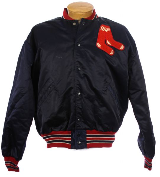 1969-78 Boston Red Sox Game Worn Lined Satin Jacket (MEARS LOA)