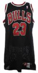1997 circa Michael Jordan Chicago Bulls Black Retail Jersey