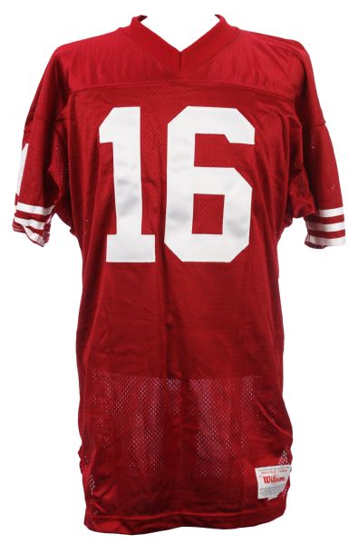 1990s Joe Montana San Francisco 49ers Signed Home Jersey (JSA)