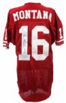 1990's Joe Montana San Francisco 49ers Signed Home Jersey (JSA)