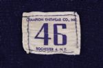 1960's (late) #44 Navy Blue Durene Game Worn Long Sleeve Football Jersey 