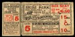 1929 Philadelphia Athletics Chicago Cubs Game 5 World Series Ticket and Stub (Athletics Championship Clinching Game)