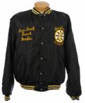 1981-85 Gary Doak Boston Bruins "Assistant Coach Doakie" Game Worn Satin Jacket (MEARS LOA)