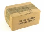 1970s circa Postmarked Unopened Case of 100 Matchbox Collectors Catalogs 