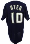 1994 Duffy Dyer Milwaukee Brewers Game Worn Alternate Jersey (MEARS LOA)