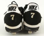 2002 (June 21) Ivan Rodriguez Texas Rangers Signed Game Worn Cleats (MEARS LOA/JSA) 197th Career Home Run