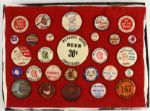 1953-65 Milwaukee Braves Pinback Button Collection - Lot of 28