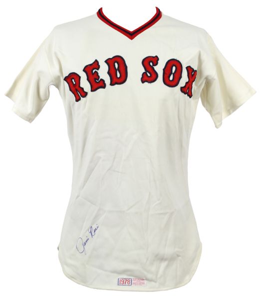 1978 style Jim Rice Boston Red Sox Retail Jersey (MEARS LOA/JSA) MVP Season
