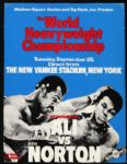 1976 Muhammad Ali Ken Norton 9" x 11" Heavyweight Championship Fight Poster 