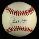 1984-94 Paul Molitor Milwaukee Brewers Signed OAL Brown Baseball (MEARS LOA)