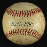 1947 Detroit Tigers Signed OAL Frick Baseball w/ 24 Signatures George Kell Hal Newhouser (JSA)