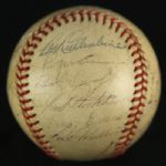 1947 Detroit Tigers Signed OAL Frick Baseball w/ 24 Signatures George Kell Hal Newhouser (JSA)