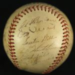 1947 Detroit Tigers Signed OAL Frick Baseball w/ 24 Signatures George Kell Hal Newhouser (JSA)