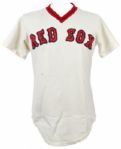 1981 Julio Valdez Pawtucket Red Sox Game Worn Home Jersey (MEARS LOA/Team LOA) Worn During Longest Game in History