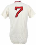1981 Julio Valdez Pawtucket Red Sox Game Worn Home Jersey (MEARS LOA/Team LOA) Worn During Longest Game in History