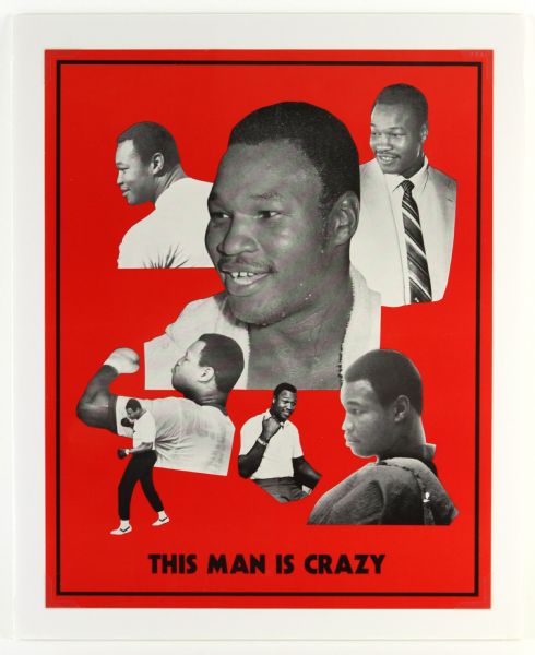 1970s Larry Holmes 14" x 17" Boxing "This Man is Crazy" Poster 