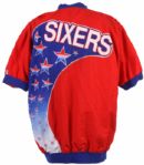 1993-94 Jeff Malone Philadelphia 76ers Game Worn Warm Up Suit (MEARS LOA)