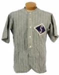 1926-38 circa Game Worn Flannel Baseball Jersey & Stirrup Collection - Lot of 3