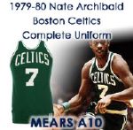 1979-80 Nate "Tiny" Archibald Boston Celtics Game Worn Road Uniform (MEARS A10)