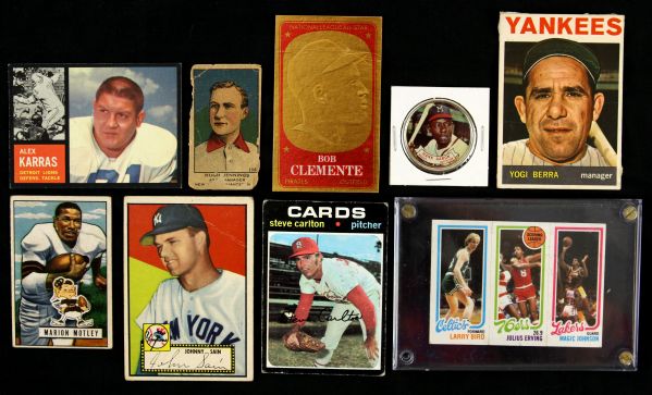 1919-95 Sports Card Collection Over 1,000 + Cards w/ Larry Bird/Magic Johnson Rookie 171 Vintage Cards