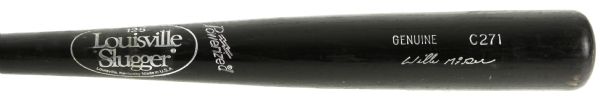 1990 Willie McGee Cardinals/Athletics  Louisville Slugger Professional Model Game Used Bat (MEARS LOA)