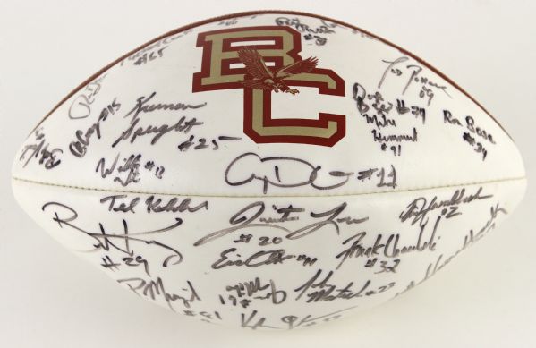 1997 Boston College Eagles Team Signed Football w/ 36 Signatures Including Matt Hasselbeck & More (JSA)