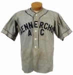1930s circa Mannerchor AC LJ Balas Shoe Store Game Worn Flannel Basbeall Uniform 