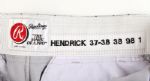 1998 George Hendrick Anaheim Angels Signed Game Worn Road Uniform (MEARS LOA/JSA)