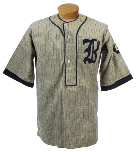 1930s "B" Game Worn Flannel Baseball Uniform