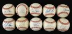 1980-2000s Signed Baseball Collection - Lot of 12 w/ Dave Winfield, Andre Dawson, Red Sox Team Signed & More (JSA)