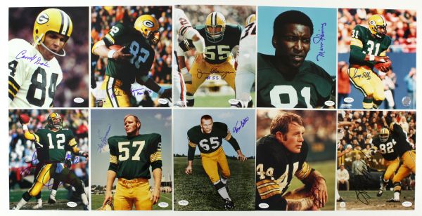 1950s-1990s Green Bay Packers Signed Photo Collection w/Nitschke Aldridge Jeter Pitts - Lot of 49 (JSA Hologram) 