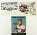 1968-98 Baseball Memorabilia Collection - Lot of 10 w/ Programs & Photos Including Program From Bernie Brewer's Descent