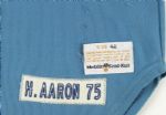 1975 Hank Aaron Milwaukee Brewers Prototype/Sample Jersey (MEARS LOA)
