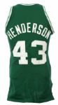 1980-81 Gerald Henderson Boston Celtics Game Worn Road Jersey (MEARS LOA)