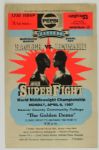 1987 Marvin Hagler Sugar Ray Leonard 14" x 22" Original Fight Poster  