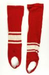 1946-48 circa Wally Dreyer Wisconsin Badgers Game Worn Home Jersey w/ Pants & Stirrups (MEARS LOA)