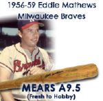 1956-59 Eddie Mathews Milwaukee Braves Signed H&B Louisville Slugger Professional Model Game Bat (MEARS LOA/JSA)