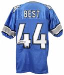 2010-11 Jahvid Best Detroit Lions Signed Home Jersey (JSA) 
