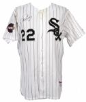 2005 Scott Podsednik Chicago White Sox Signed World Series Home Jersey (MEARS LOA/JSA)